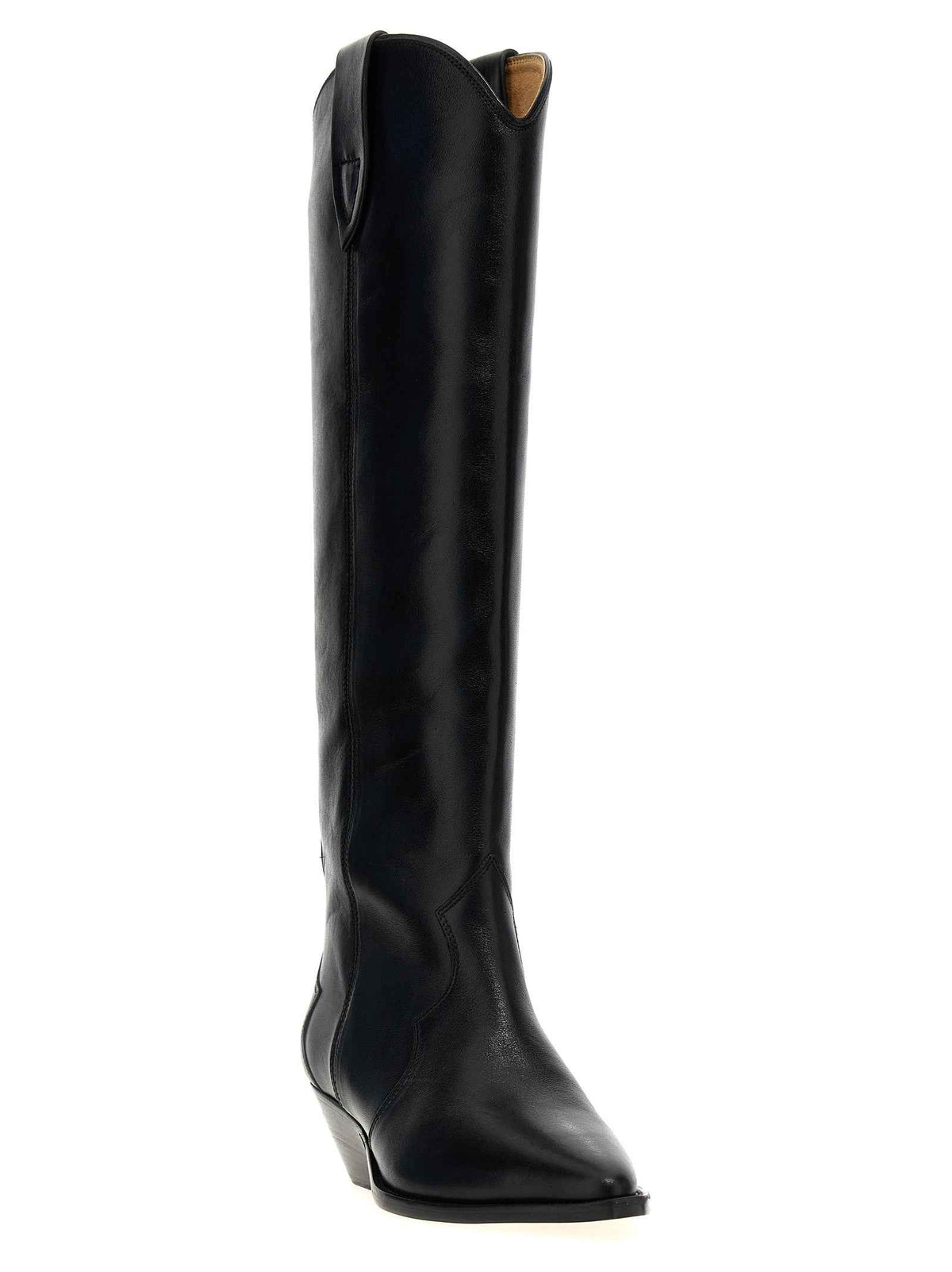Isabel Marant Black Calfskin Chelsea Boots