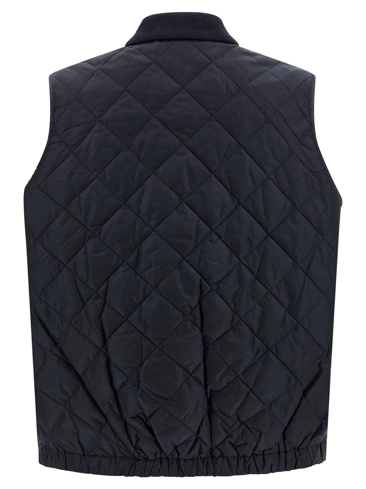 Prada Blue Recycled Polyamide Sleeveless Jacket
