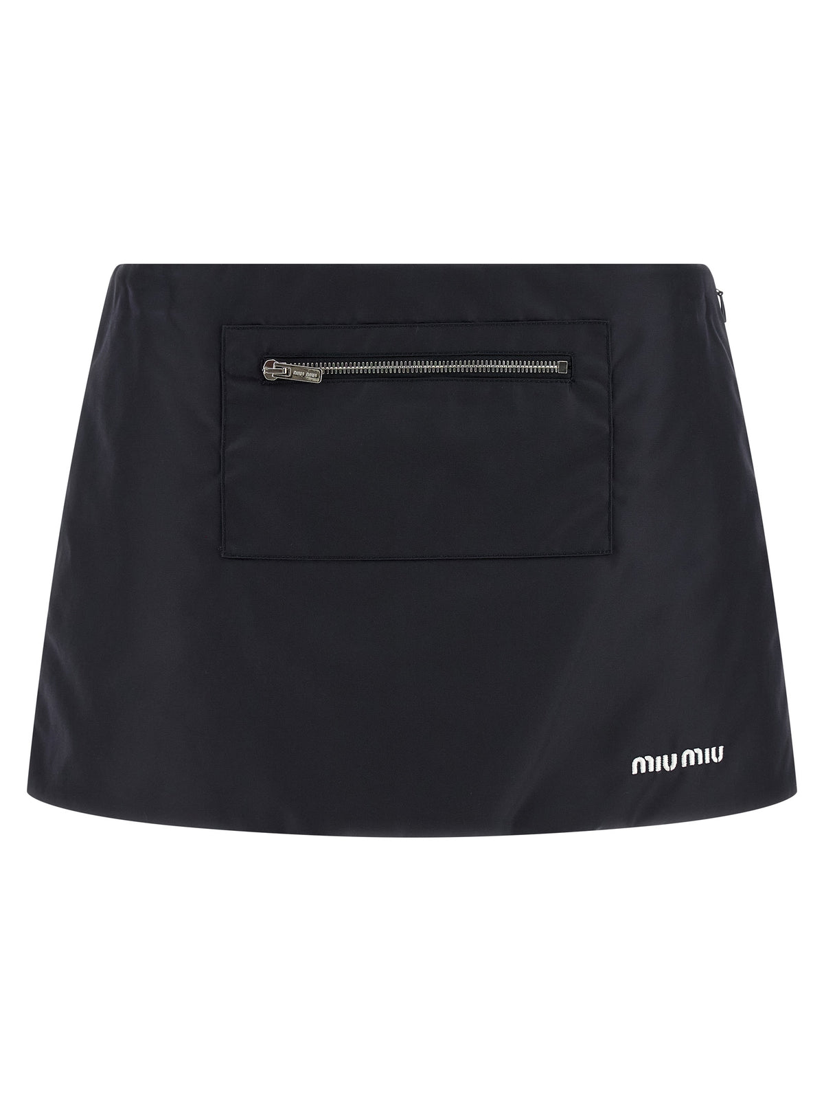 Miu Miu Blue Recycled Polyamide Long Skirt