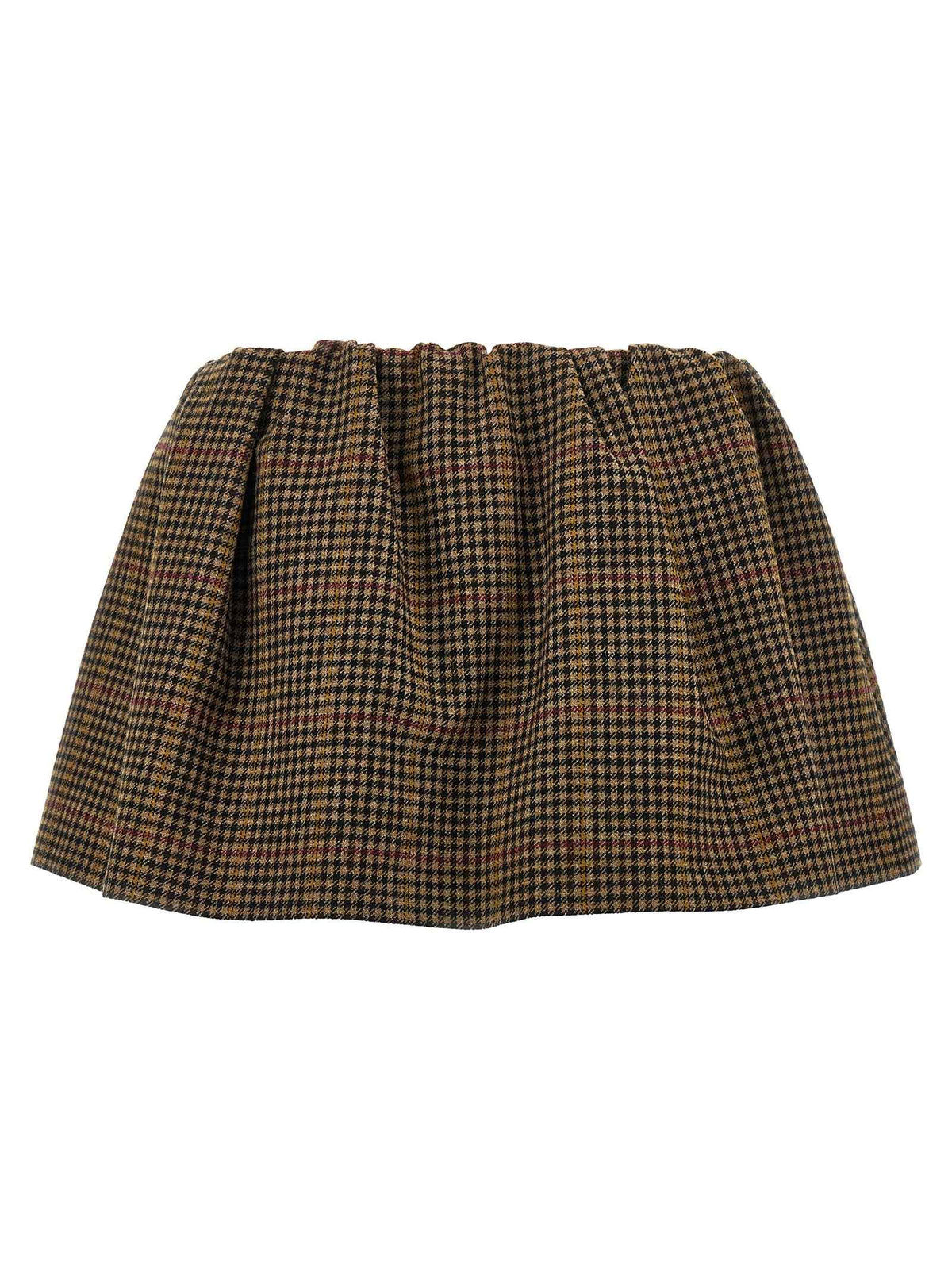 Miu Miu Brown Virgin Wool Long Skirt