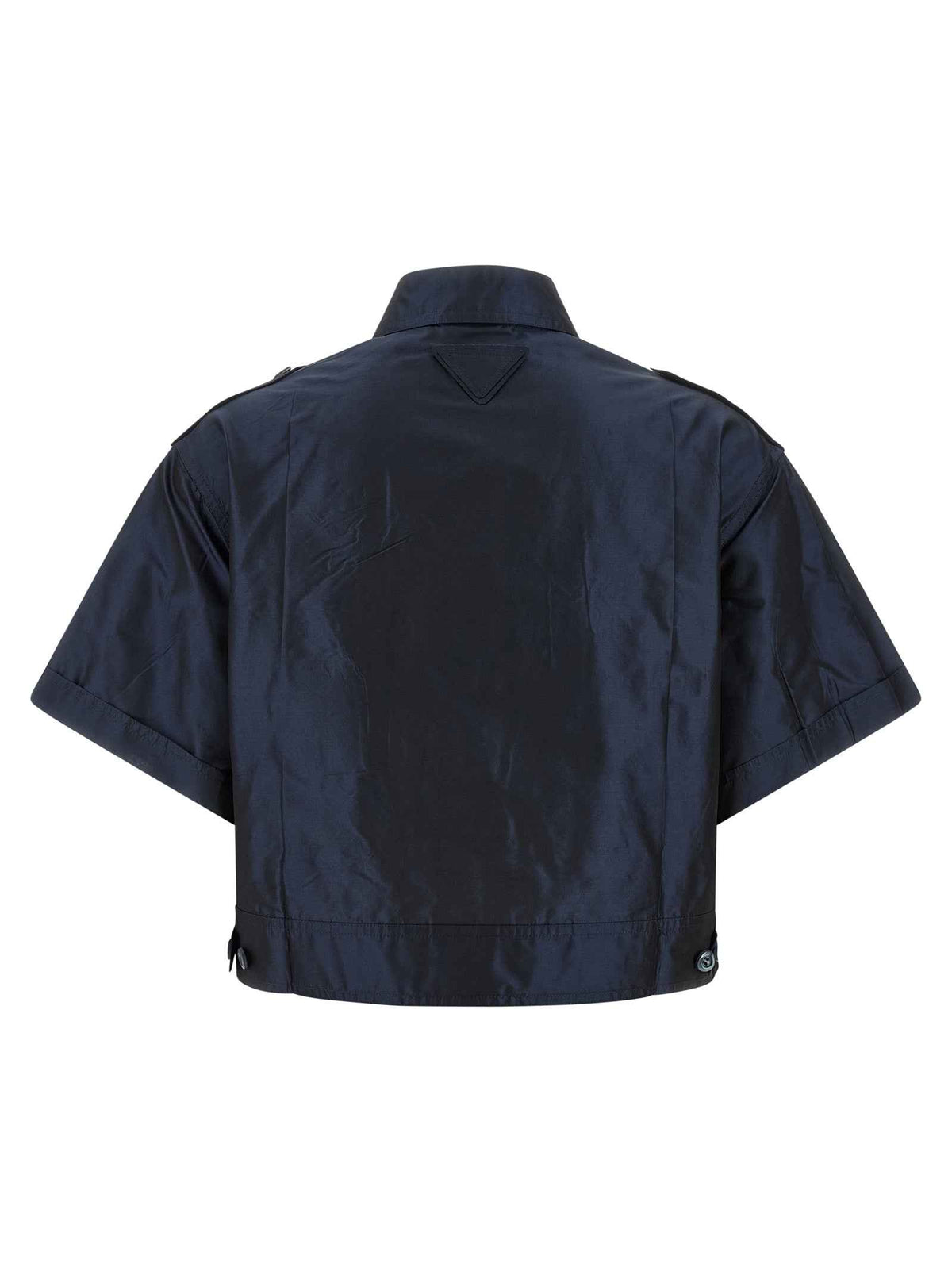 Prada Blue Silk Blouse