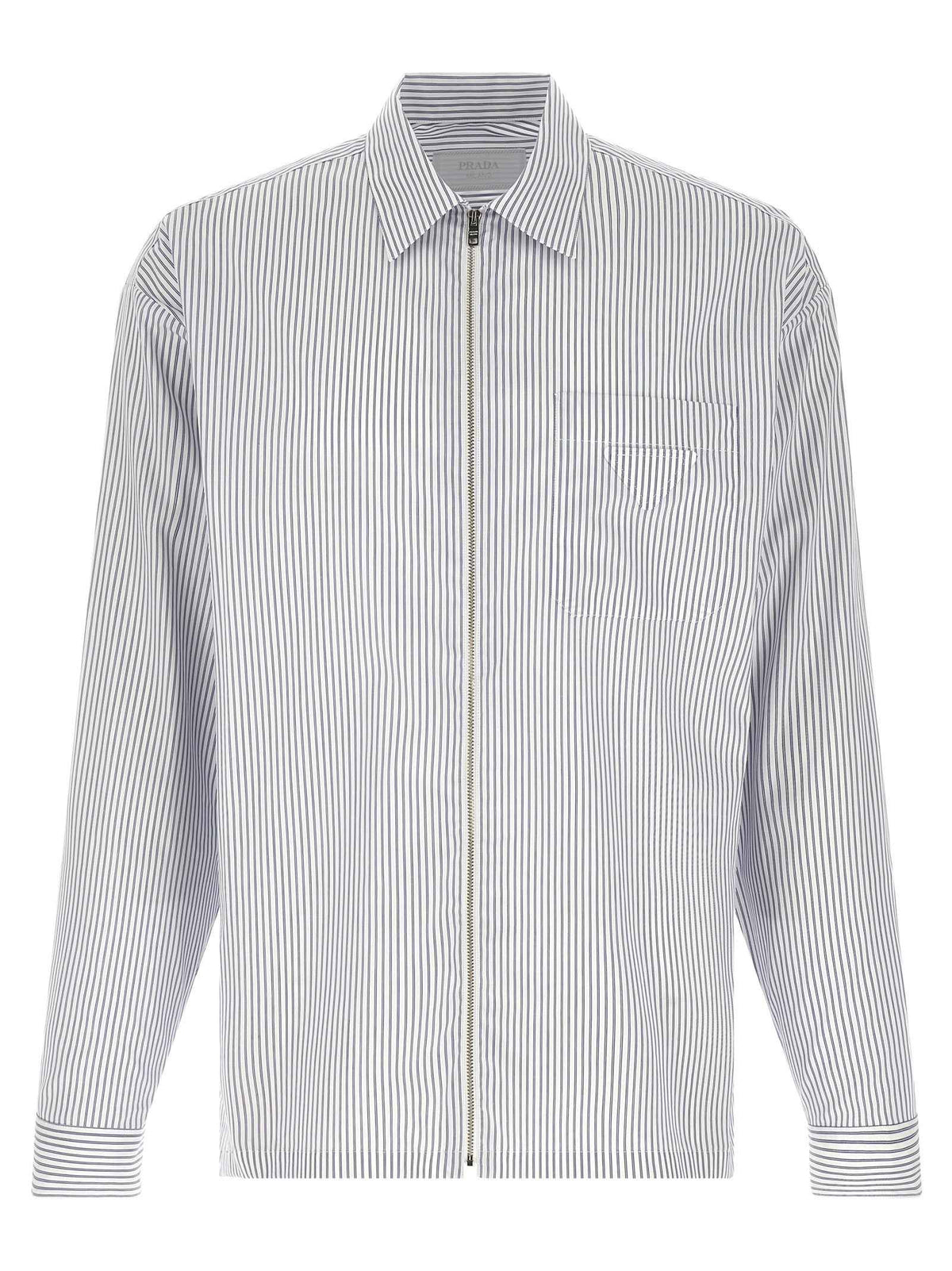 Prada Blue Cotton Blouse