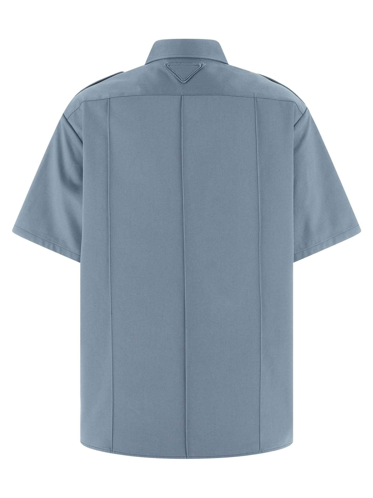 Prada Blue Cotton Blouse