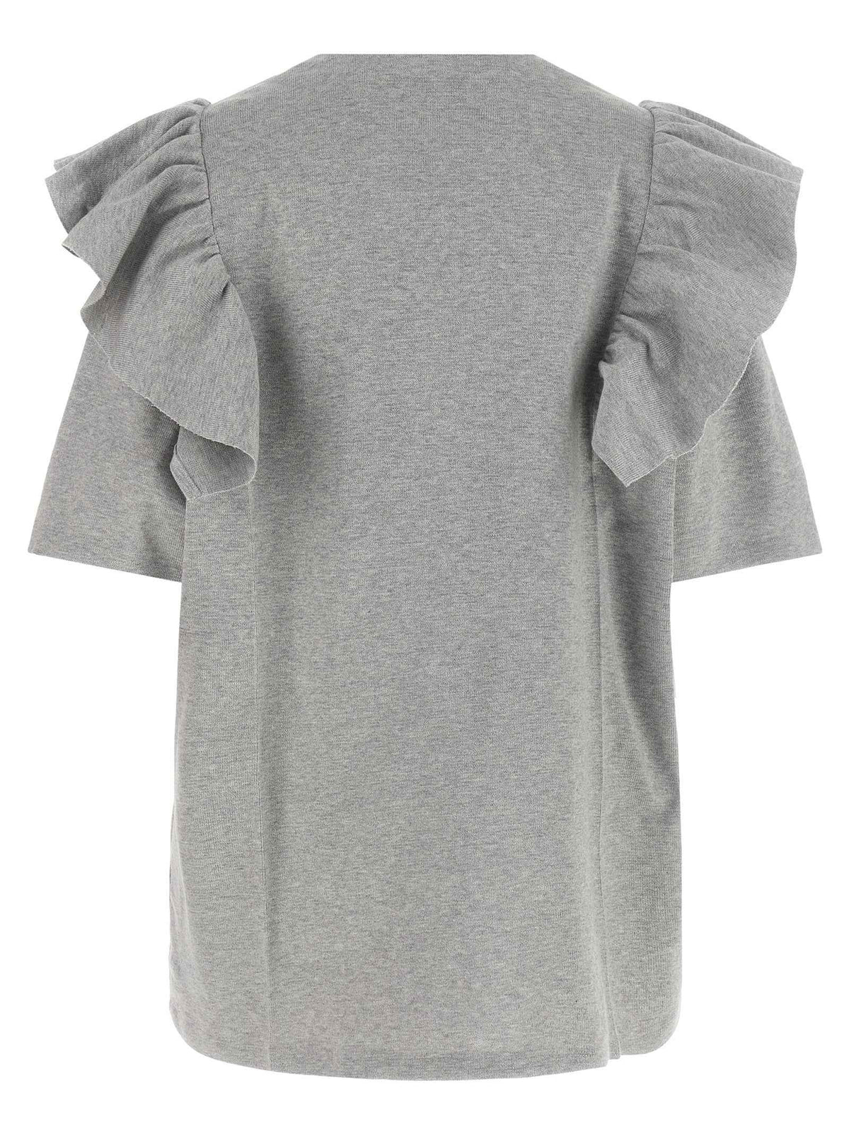 Miu Miu Gray Cotton Short Dress