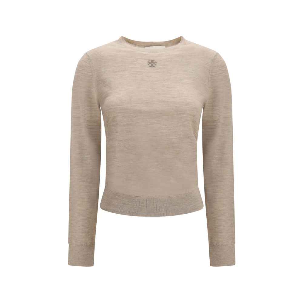 Tory Burch Beige Wool Oves Aries Sweatshirt