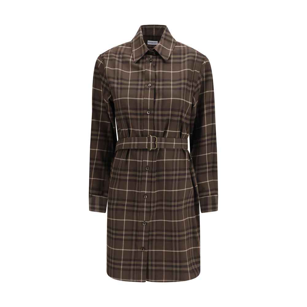 Burberry Brown Cotton Casual Dress