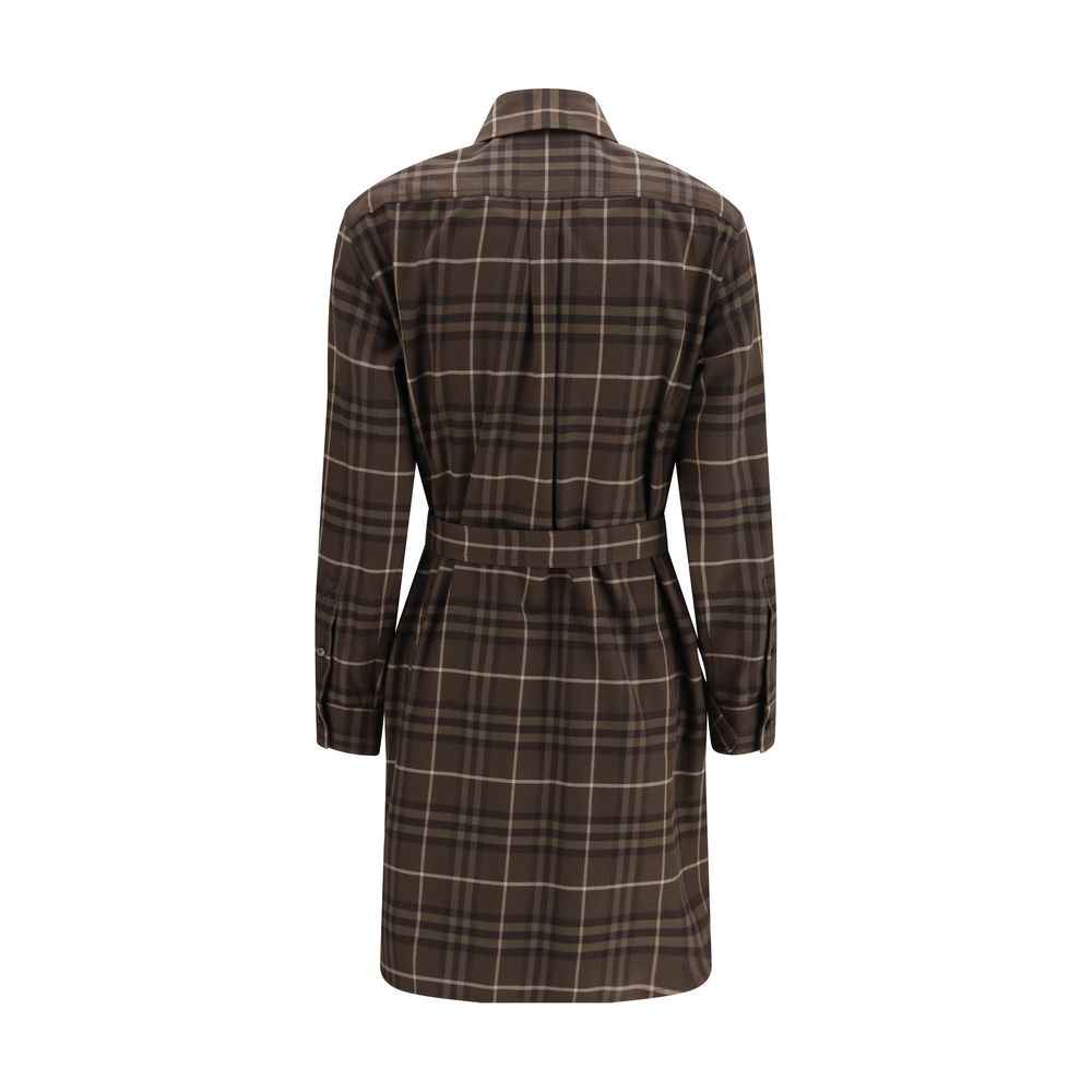 Burberry Brown Cotton Casual Dress