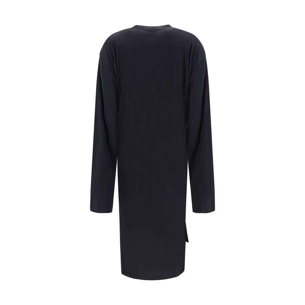 Balenciaga Black Cotton Casual Dress