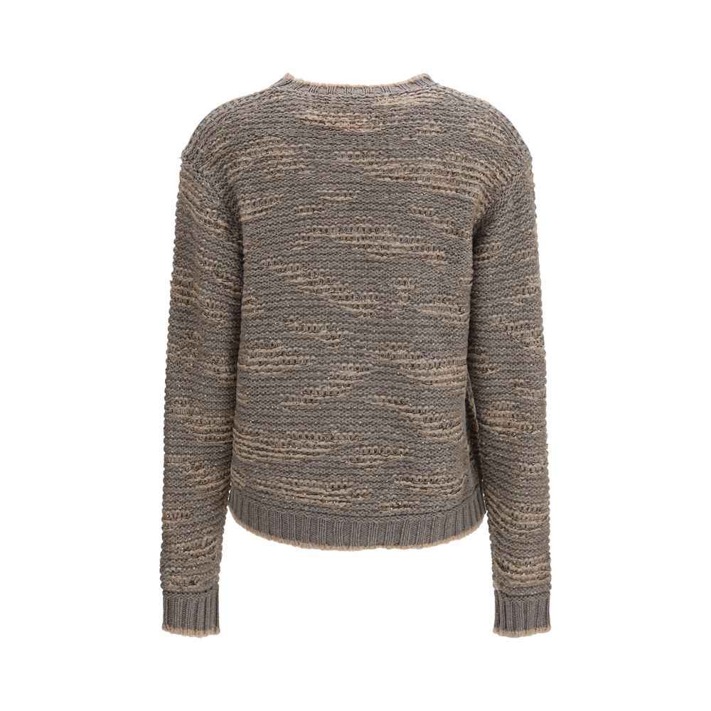 Fabiana Filippi Gray Wool Oves Aries Sweatshirt