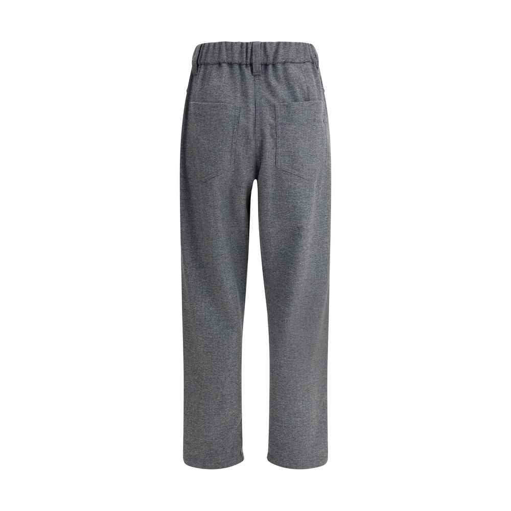 Brunello Cucinelli Gray Wool Casual Pants
