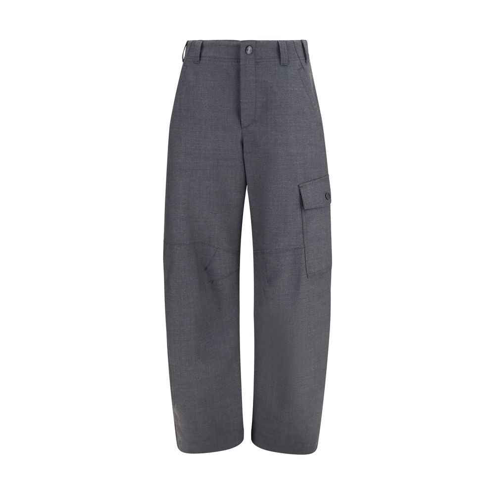 Brunello Cucinelli Gray Wool Oves Aries Cargo Pants