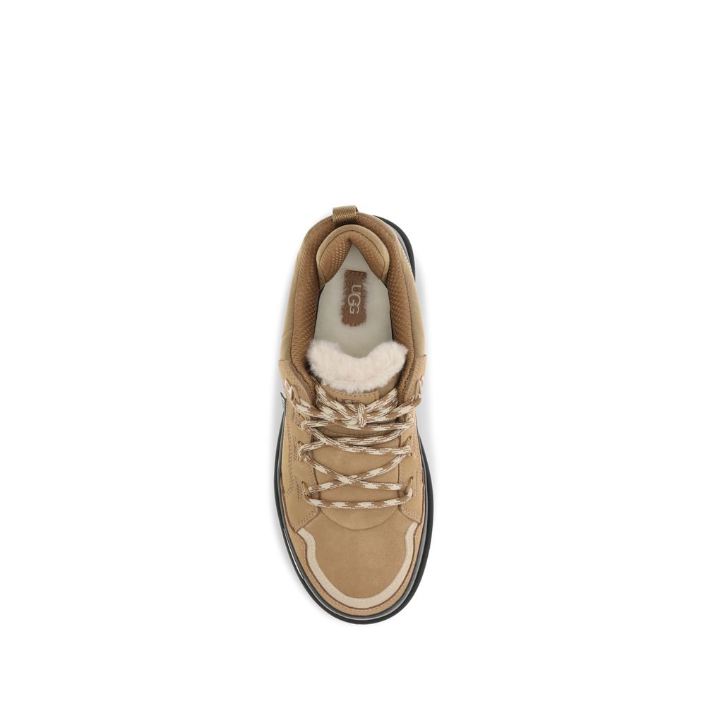 UGG Brown Calf Leather Bos Taurus Athletic Sneakers