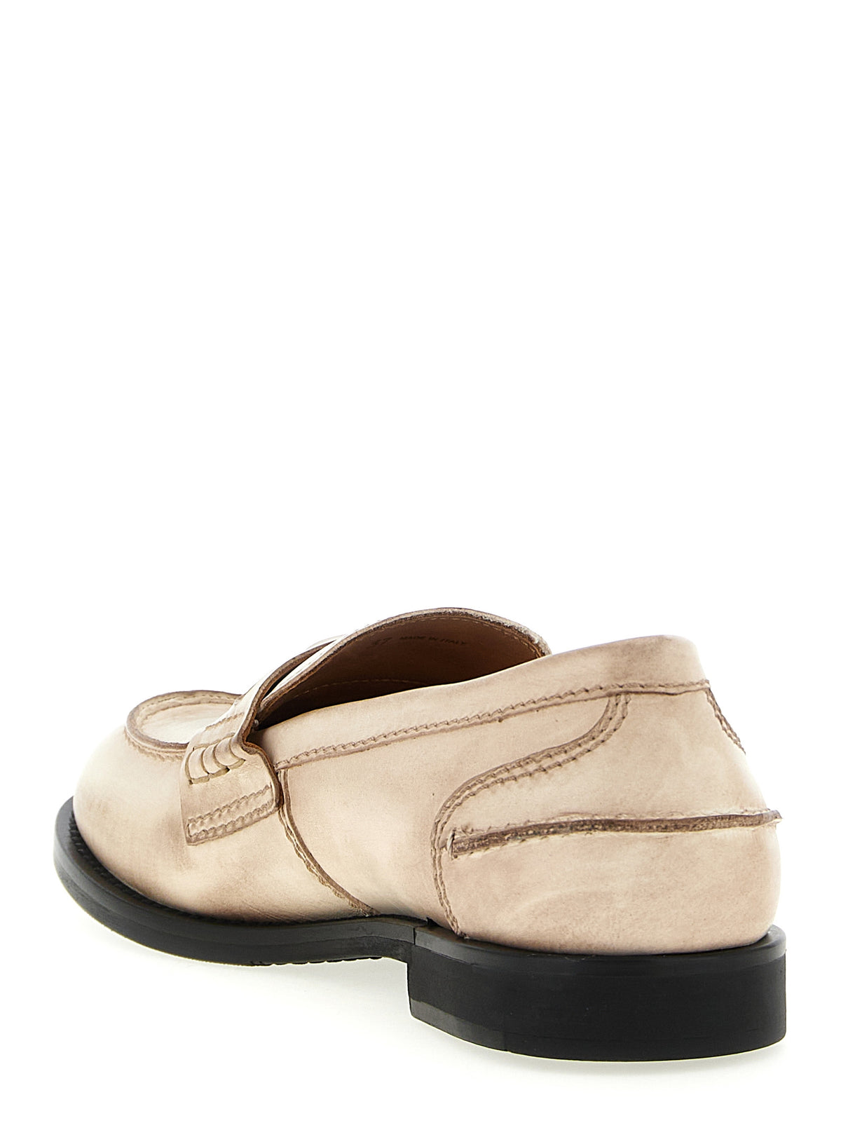 Miu Miu White Calfskin Slip-On Loafers