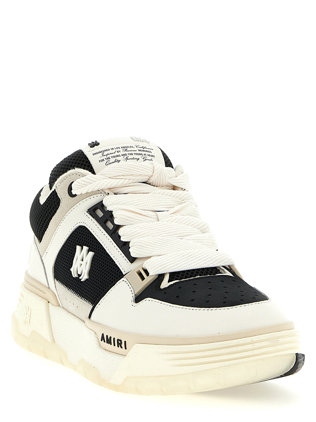 Amiri Bicolor Calfskin Athletic Sneakers