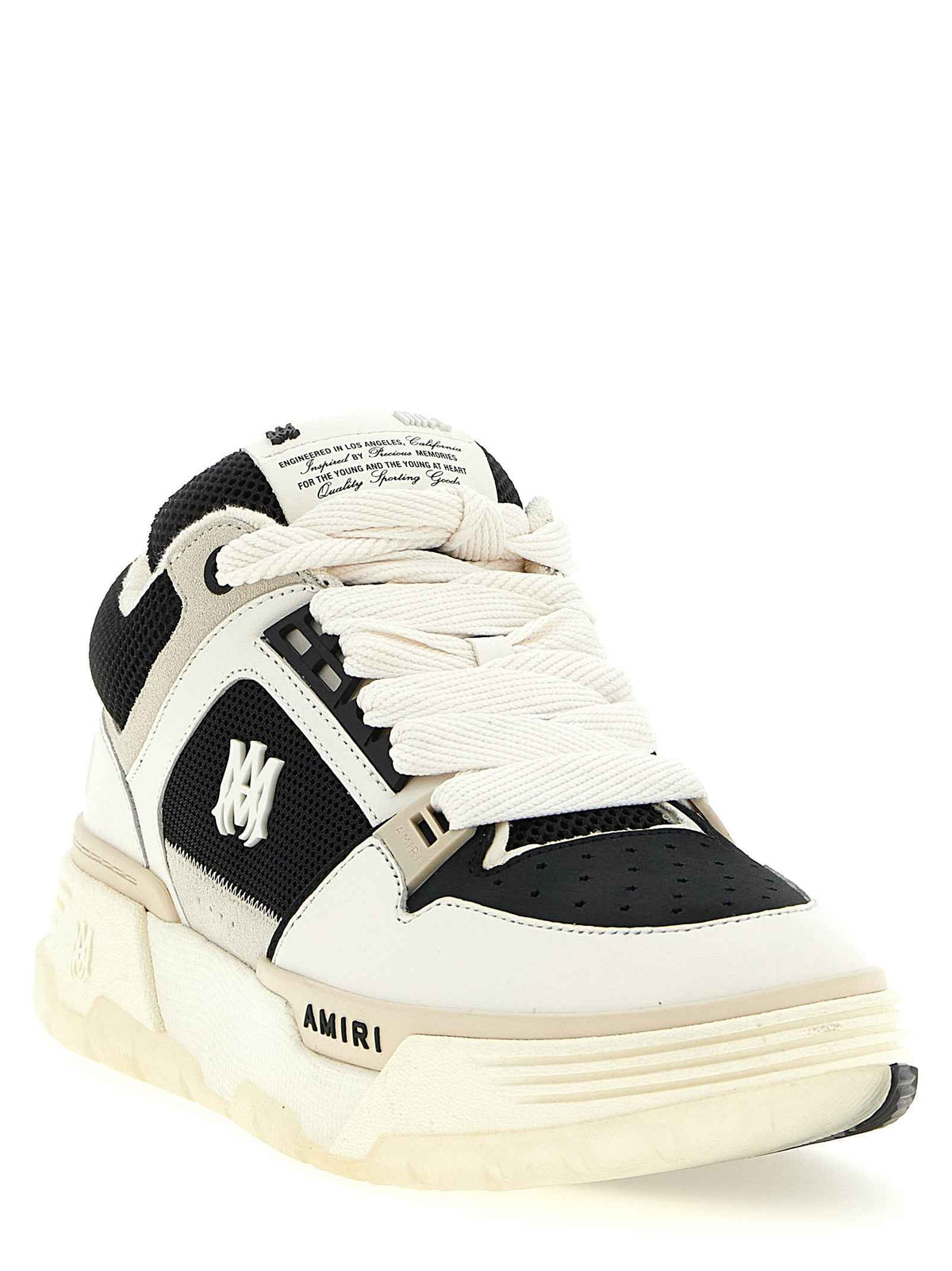 Amiri Bicolor Calfskin Athletic Sneakers