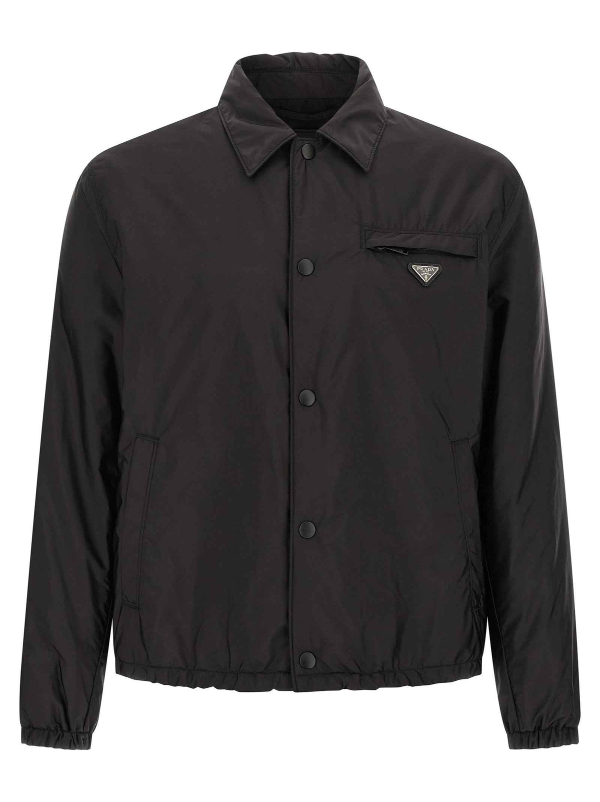 Prada Black Recycled Polyamide Full-Length Jacket