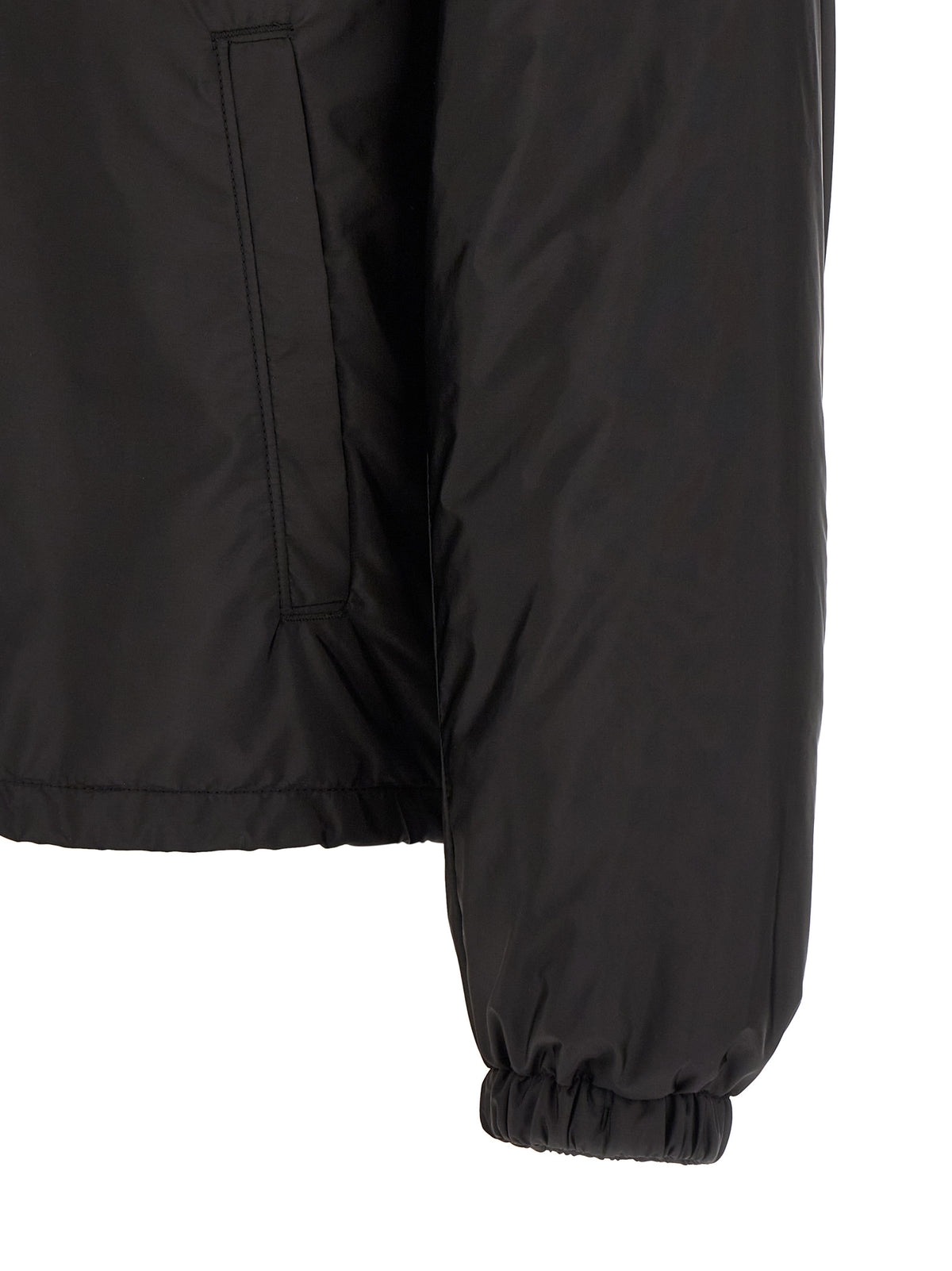 Prada Black Recycled Polyamide Full-Length Jacket