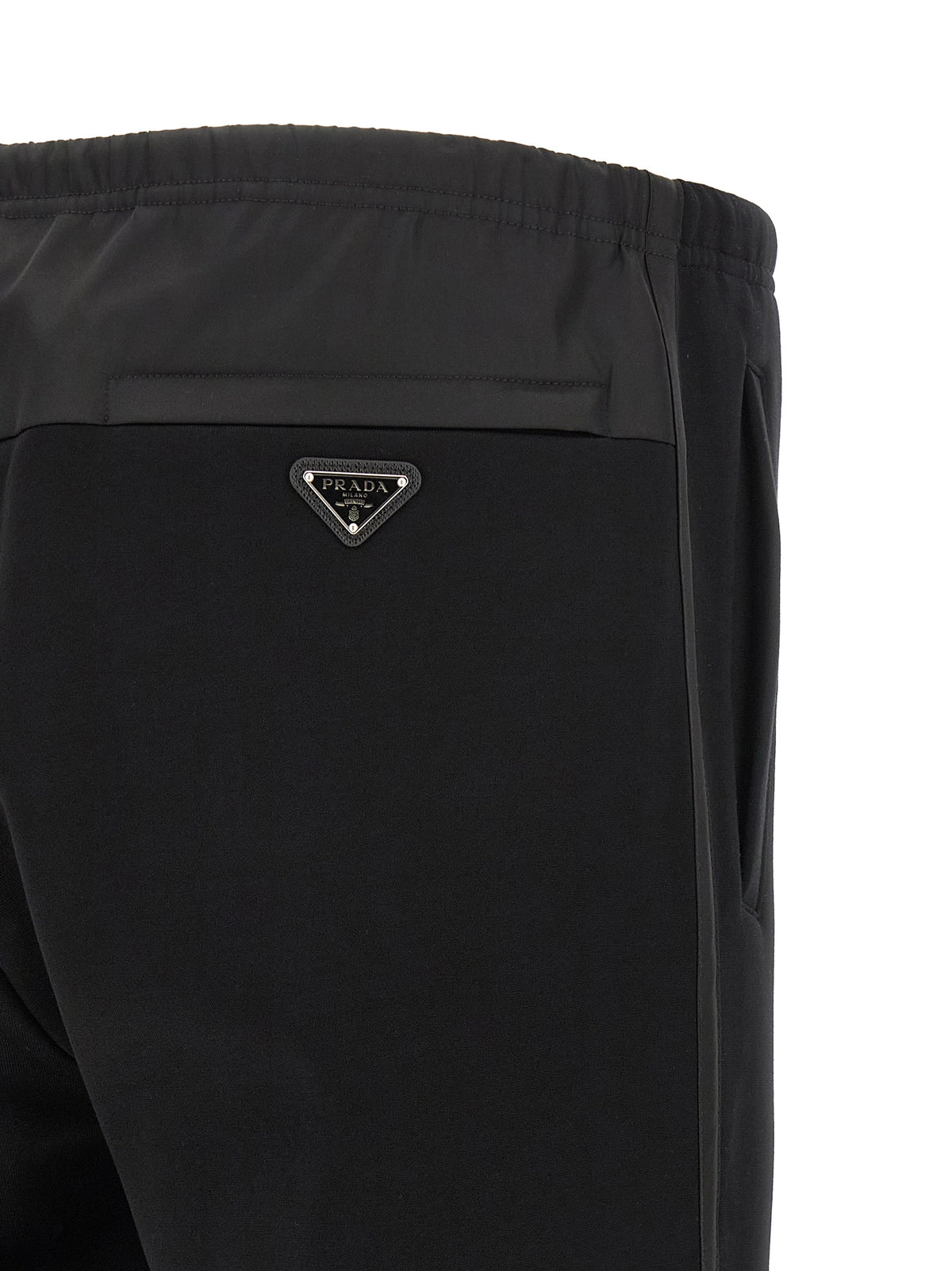 Prada Black Cotton Joggers (Workout Pants)