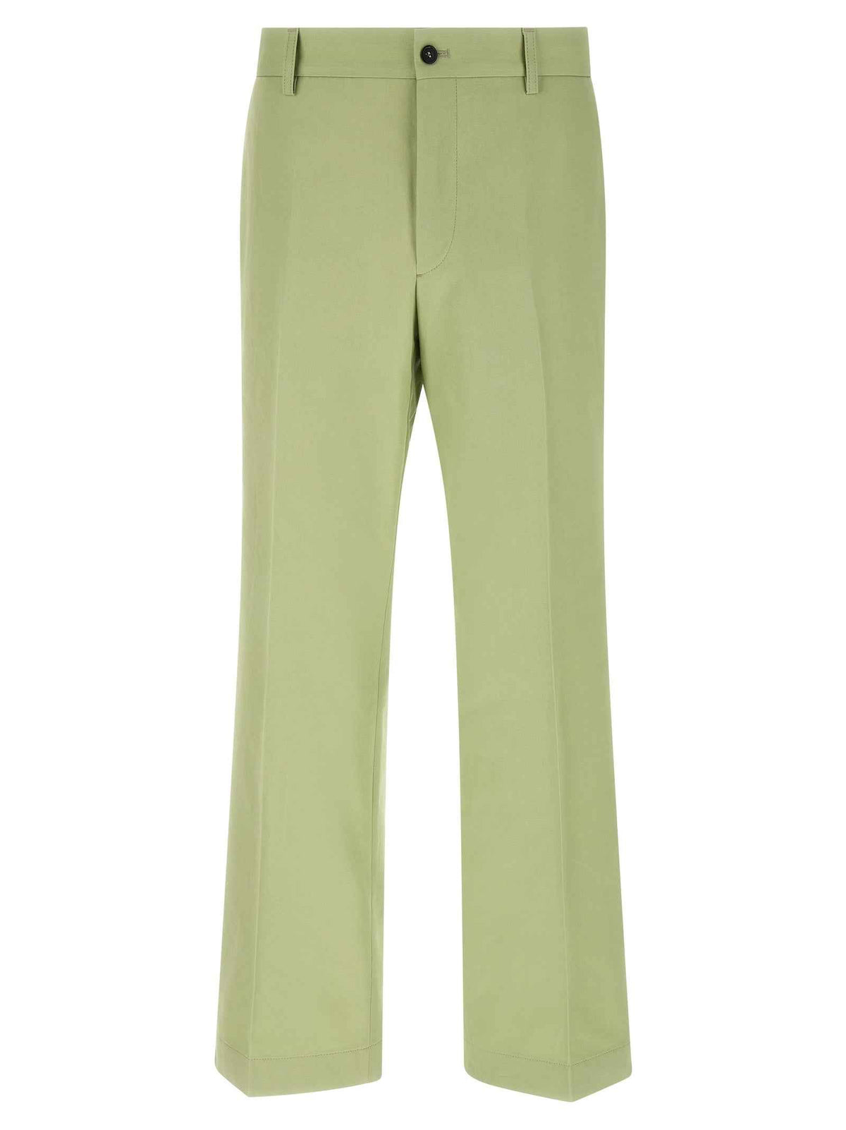 Prada Bicolor Cotton Casual Pants