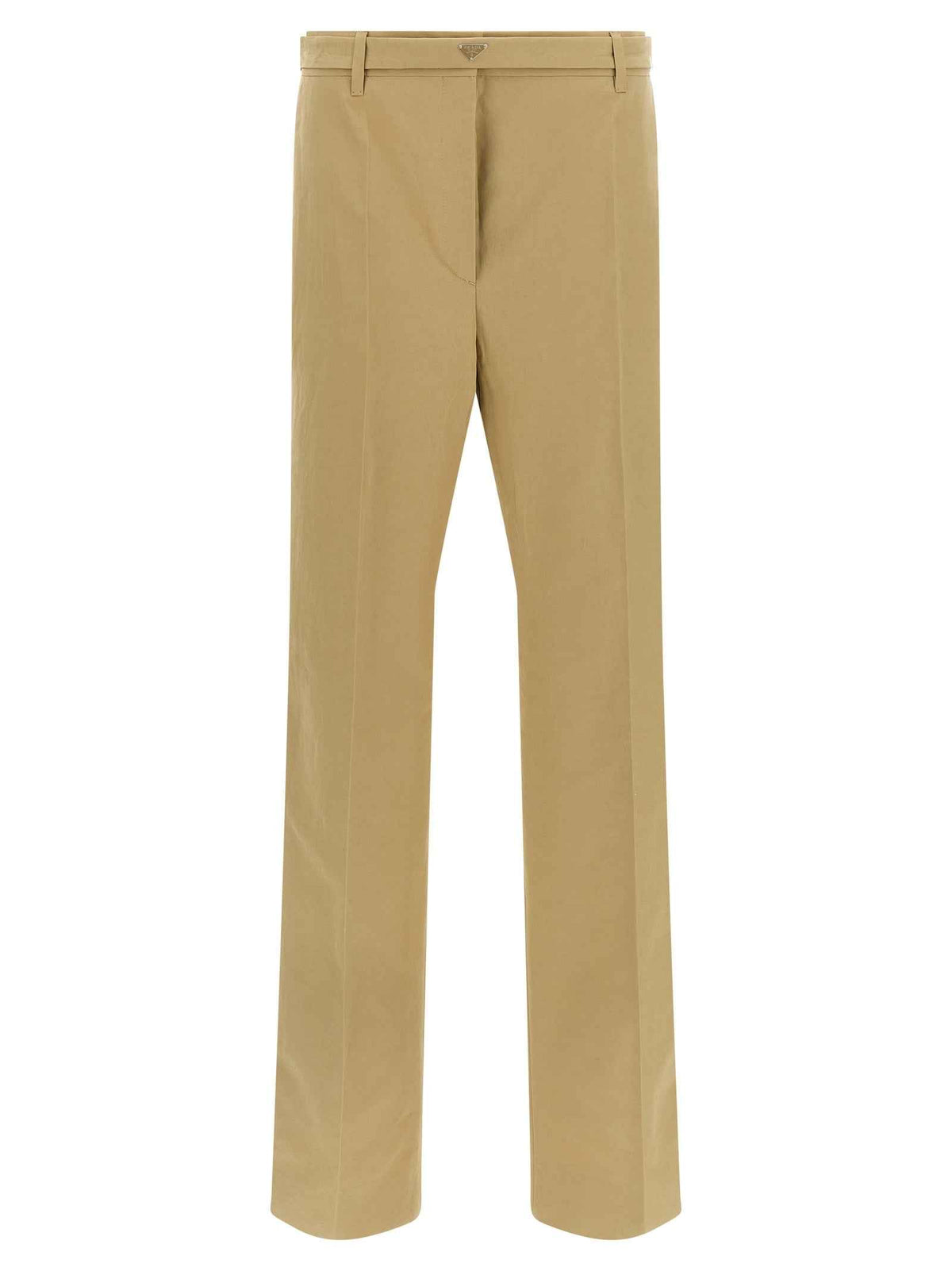 Prada Beige Cotton Casual Pants