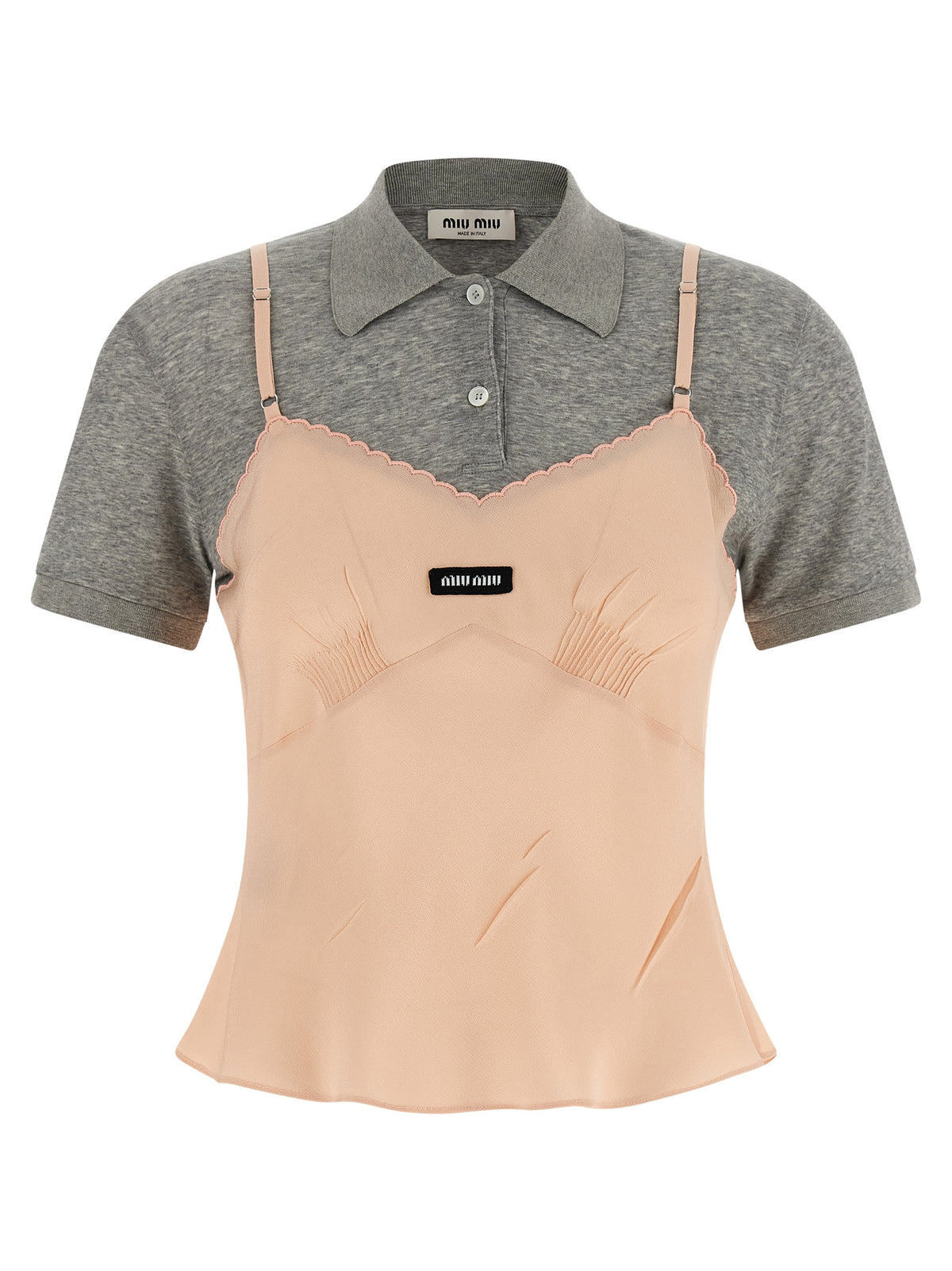 Miu Miu Multicolor Silk Shortsleeve Shirt