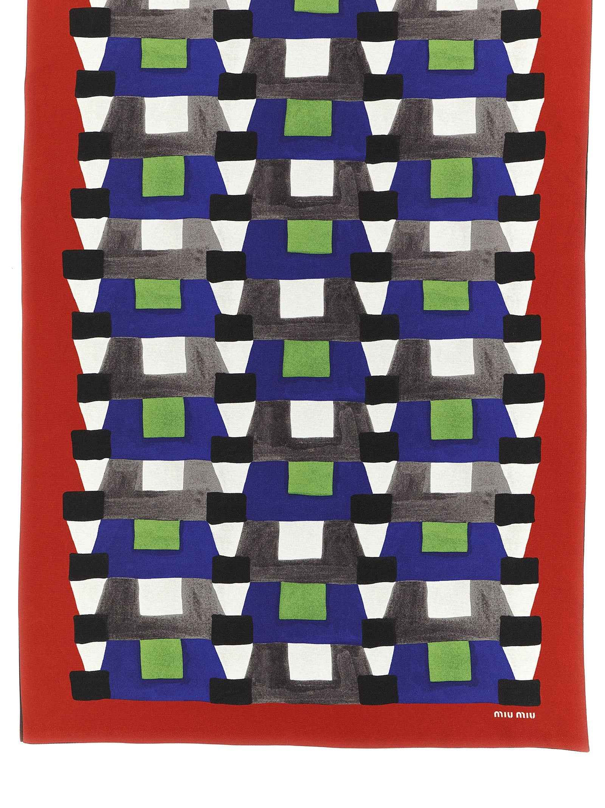 Miu Miu Multicolor Silk Scarf