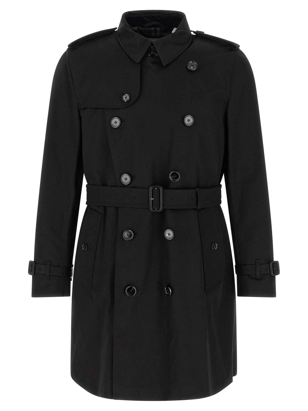 Burberry Black Cotton Coat