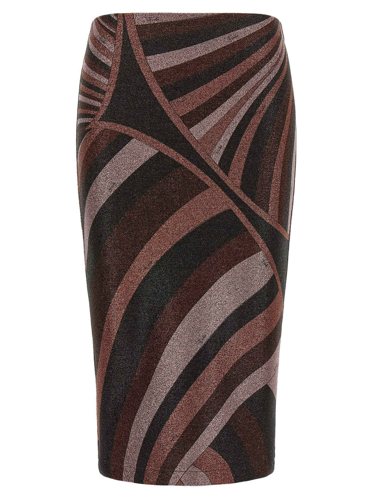 Emilio Pucci Bordeaux Polyamide Midi Skirt