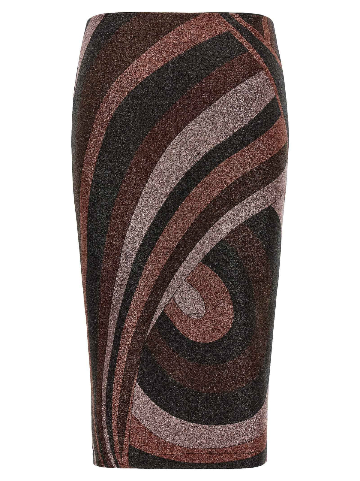 Emilio Pucci Bordeaux Polyamide Midi Skirt