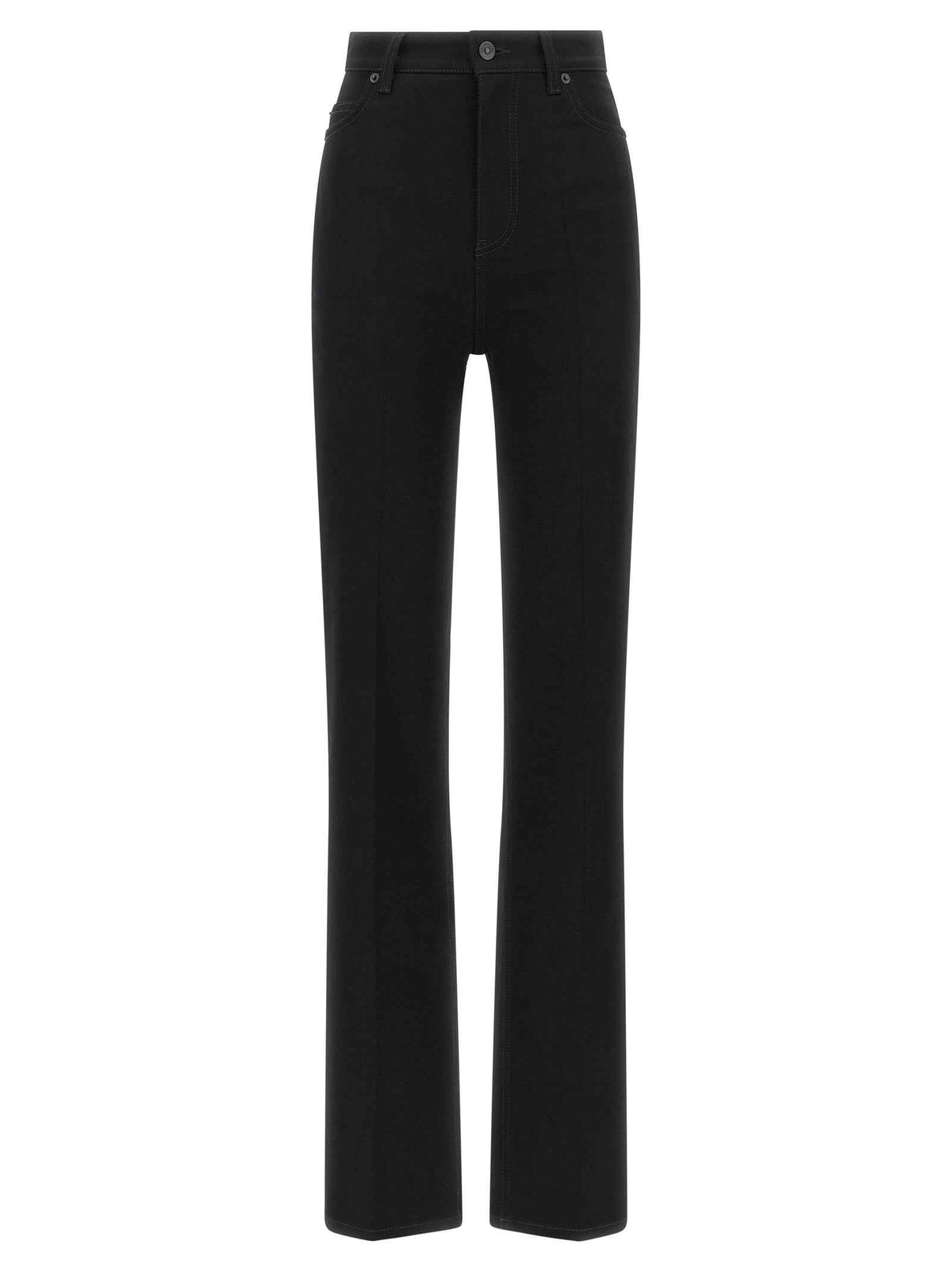 Balenciaga Black Elastane High-Waisted Jean