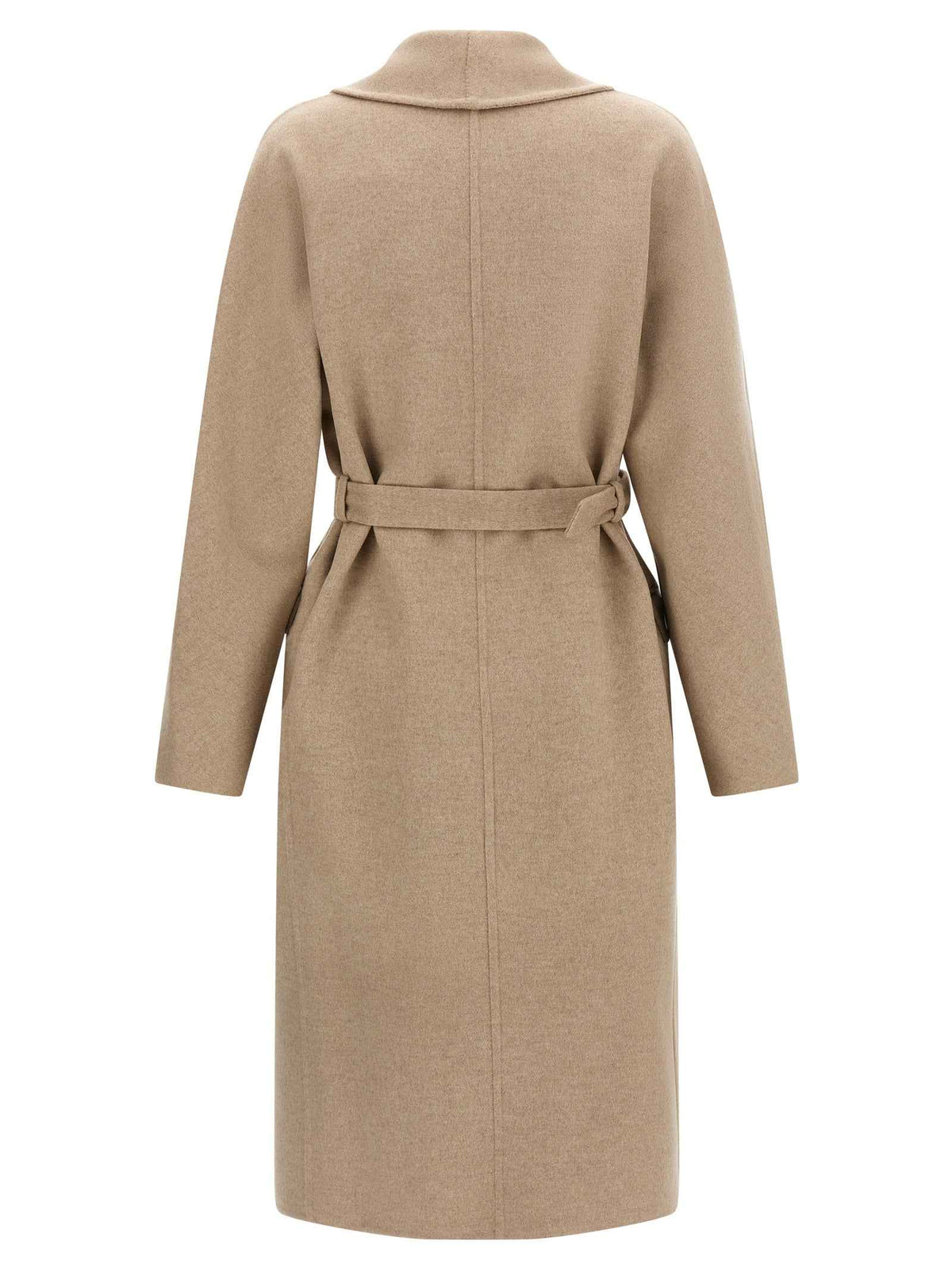 Ferragamo Beige Virgin Wool Coat