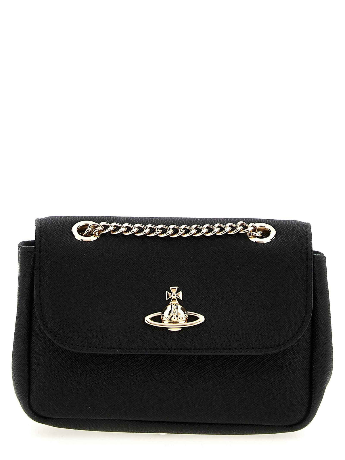 Vivienne Westwood Black Cowhide Crossbody Bag