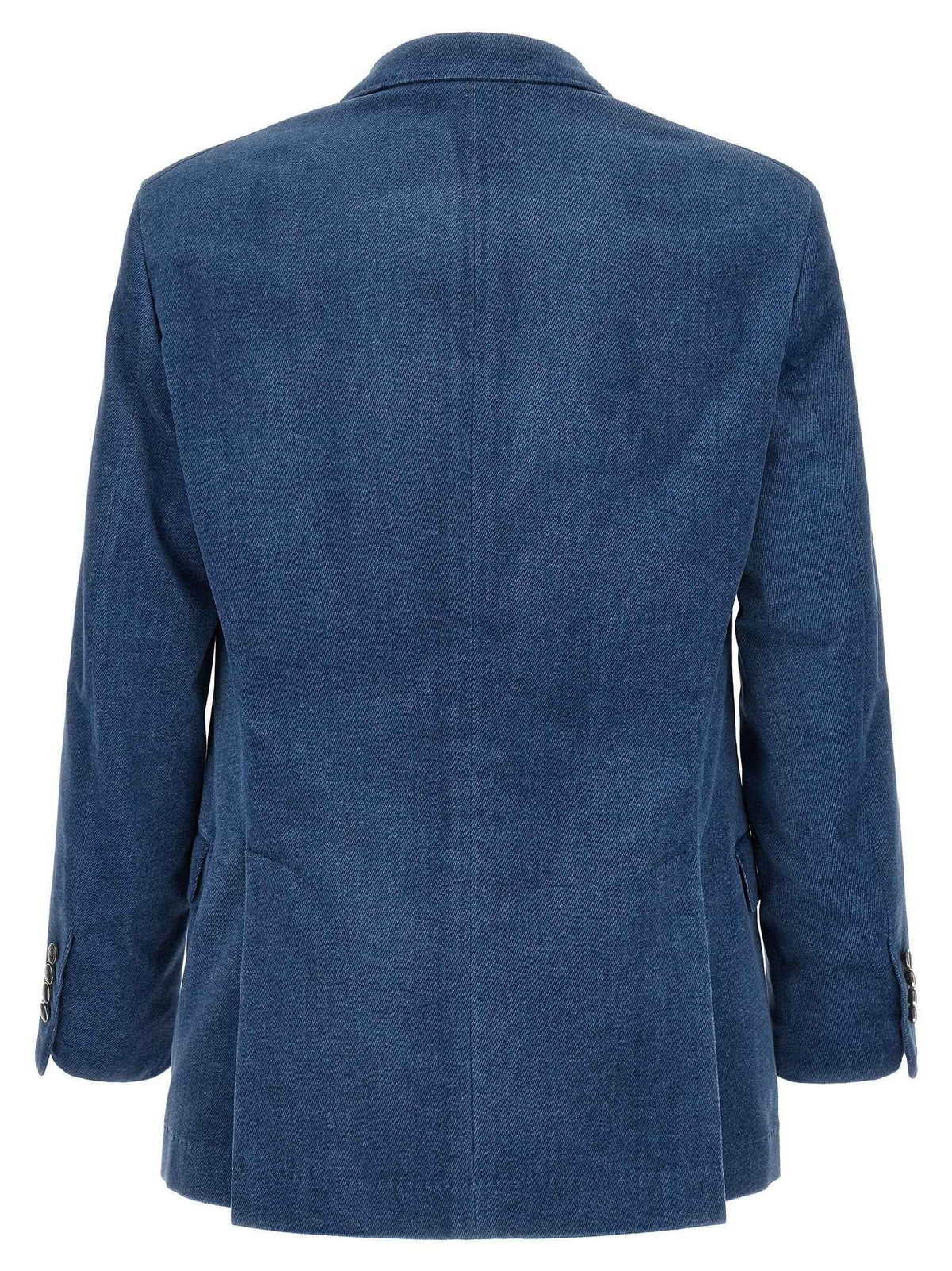 Brunello Cucinelli Blue Cotton Blazer