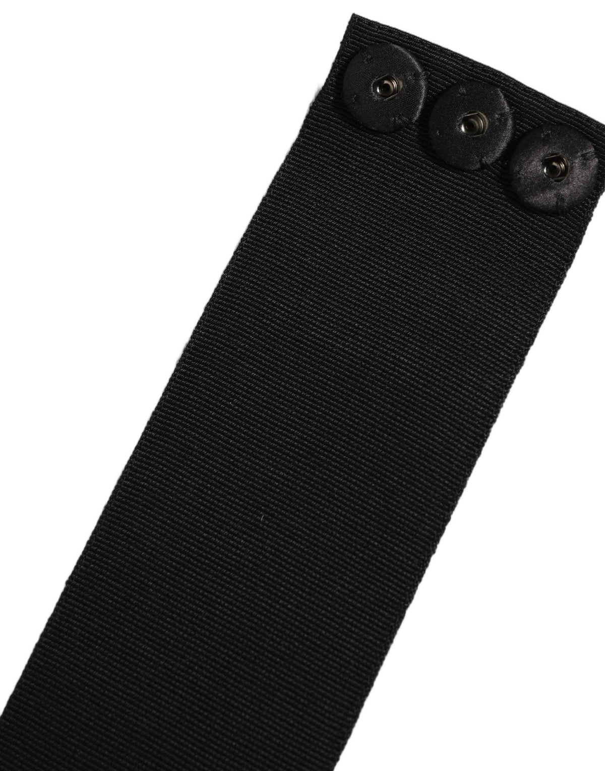 Dolce & Gabbana Black Cotton Wrap Around Tie Cintura Belt
