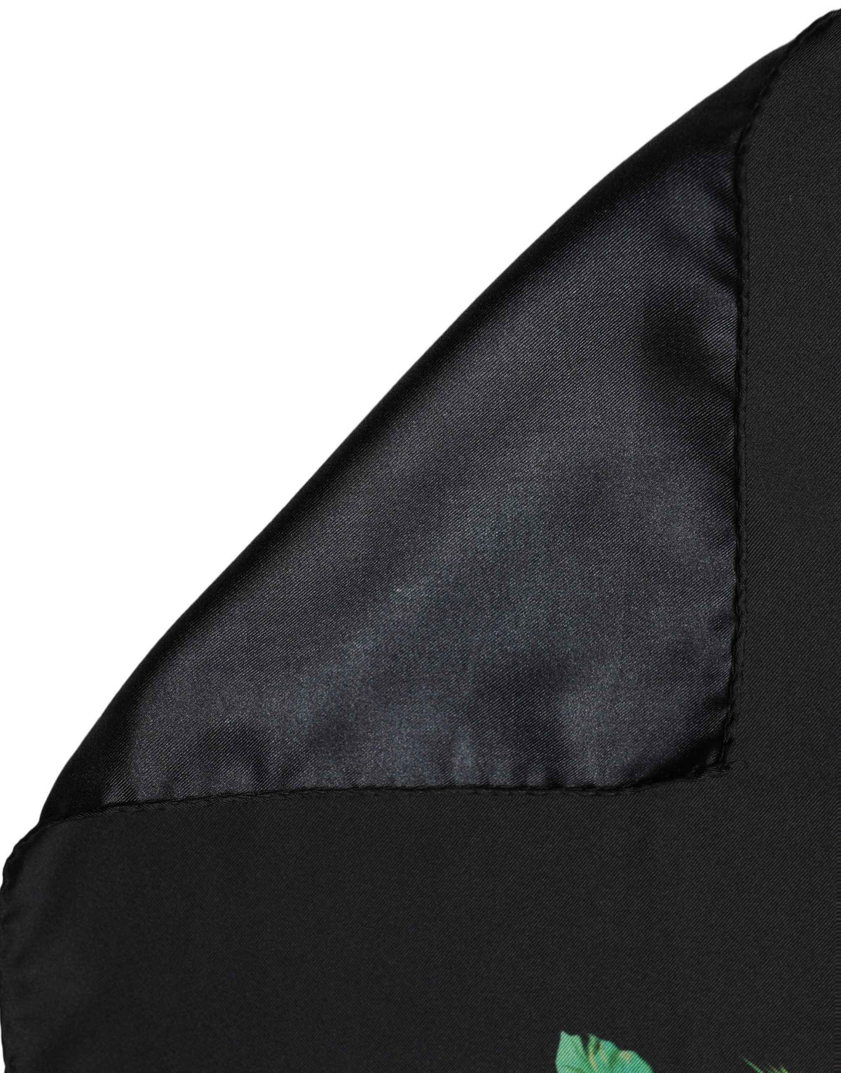 Dolce & Gabbana Black Tropical Sunset Square Foulard Scarf