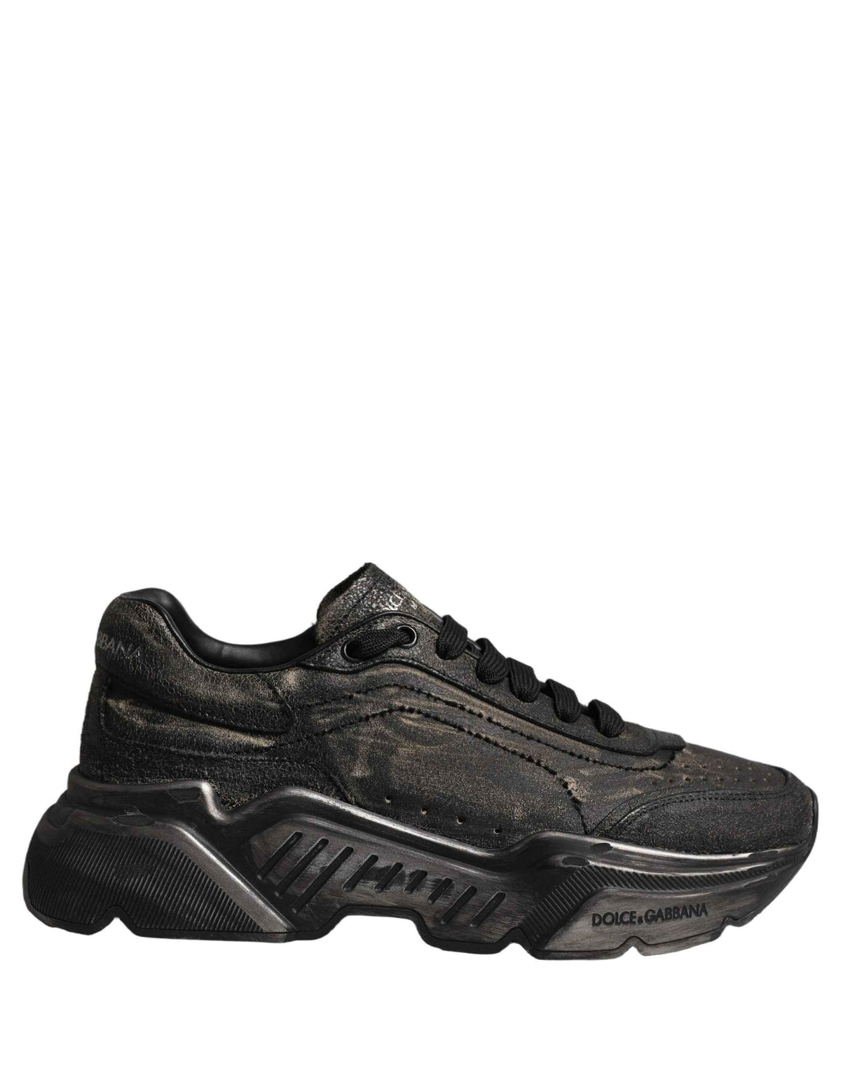 Dolce & Gabbana Black Daymaster Low Top Sneakers Shoes