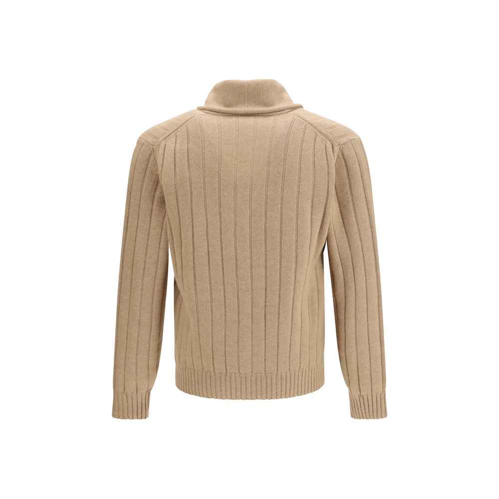 Brunello Cucinelli Beige Cashmere Cardigan