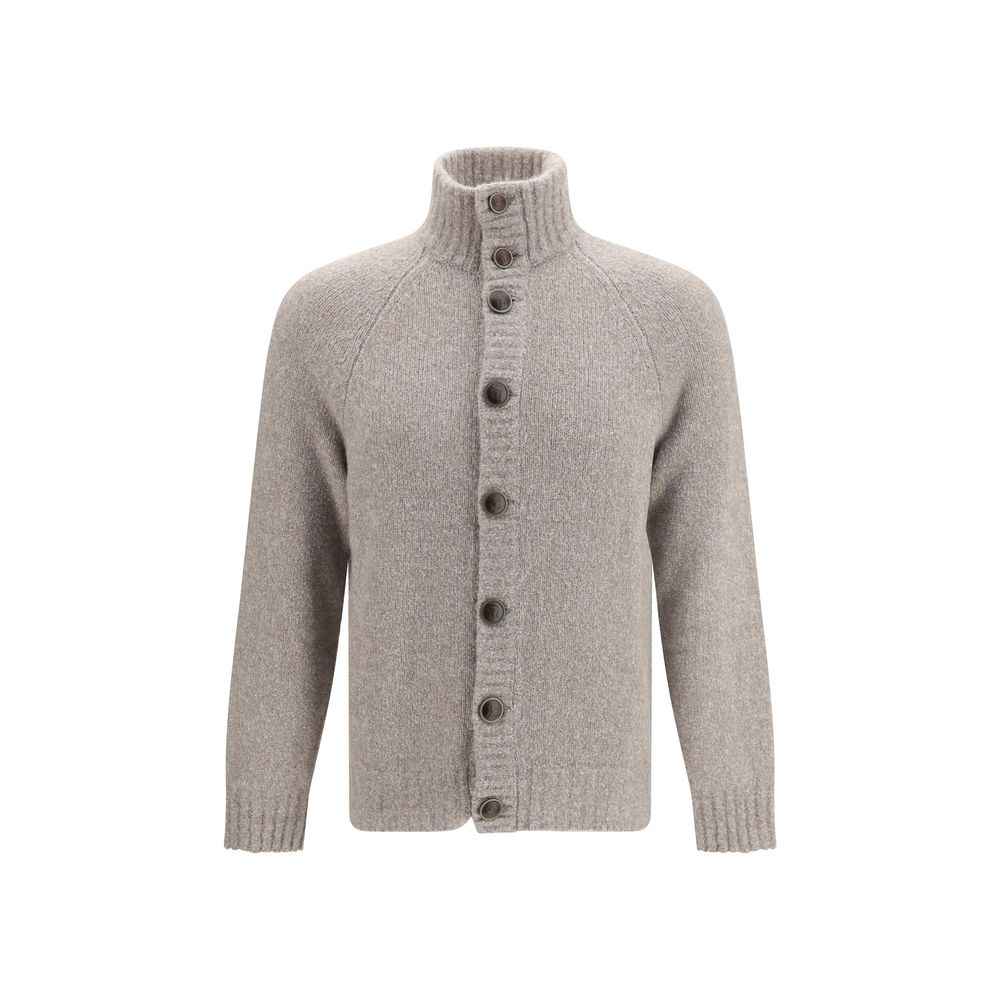 Brunello Cucinelli Gray Wool Oves Aries Cardigan