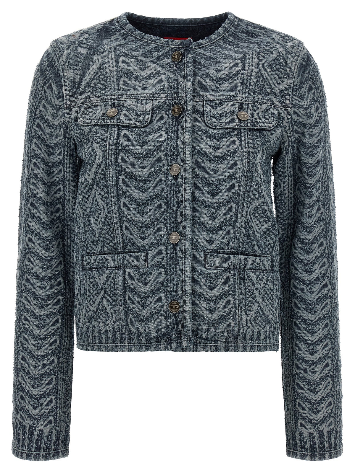 Diesel Blue Cotton Denim Jacket