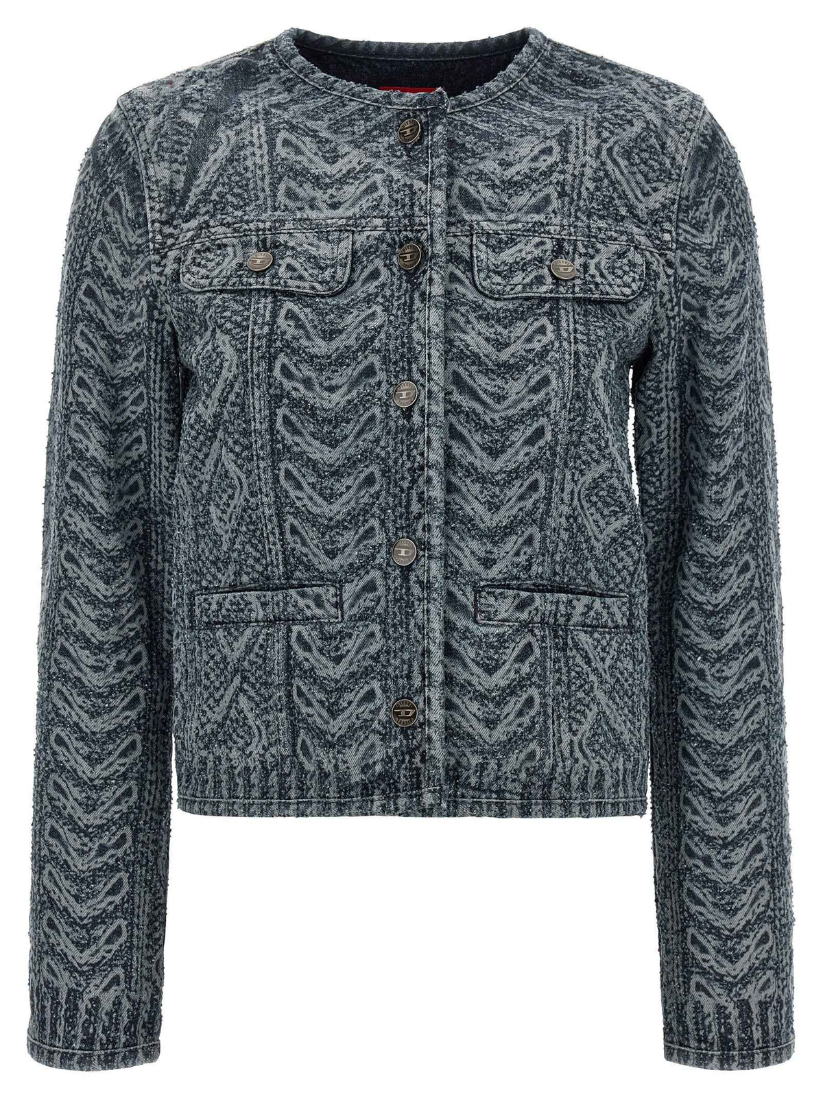 Diesel Blue Cotton Denim Jacket