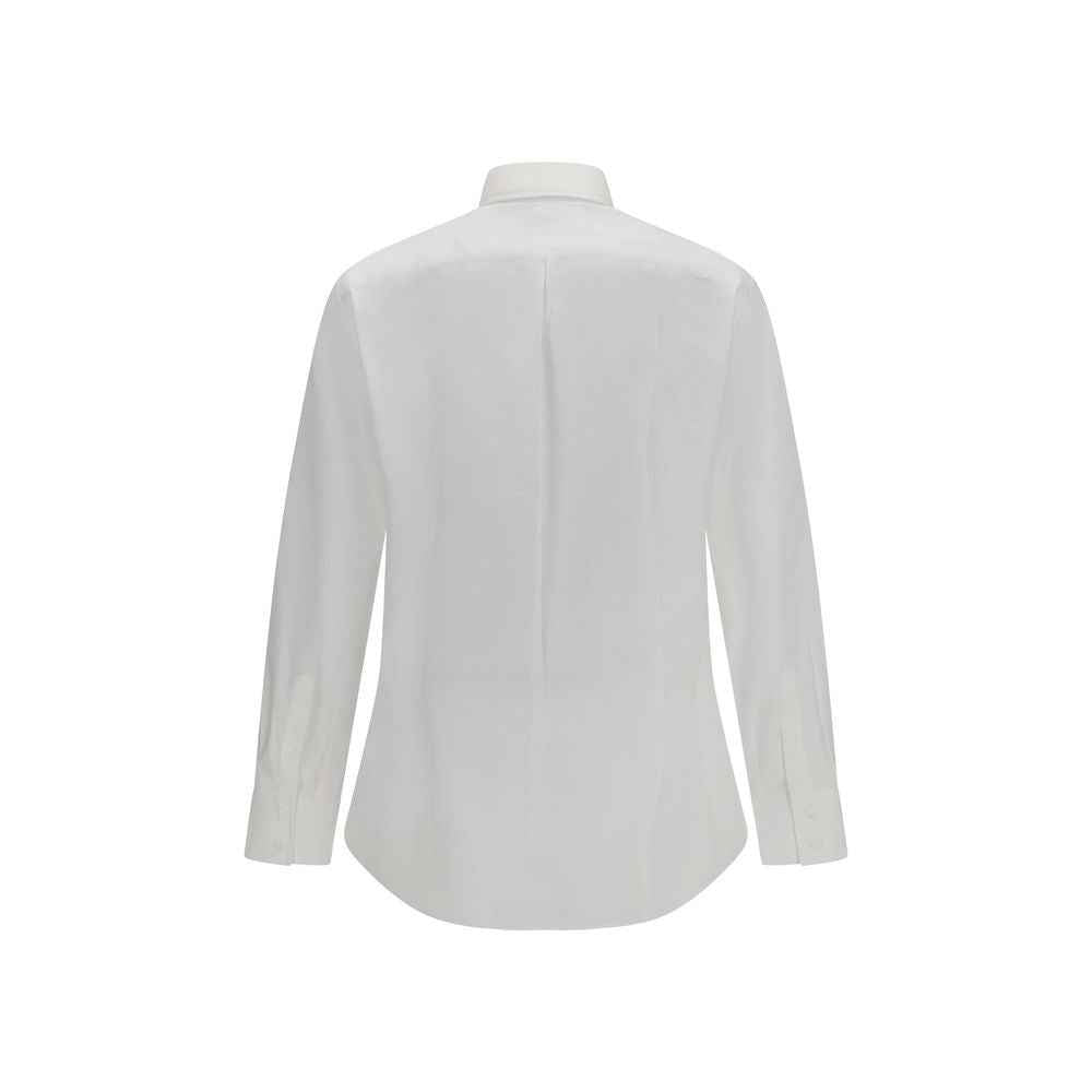 Brunello Cucinelli White Cotton Dress Shirt