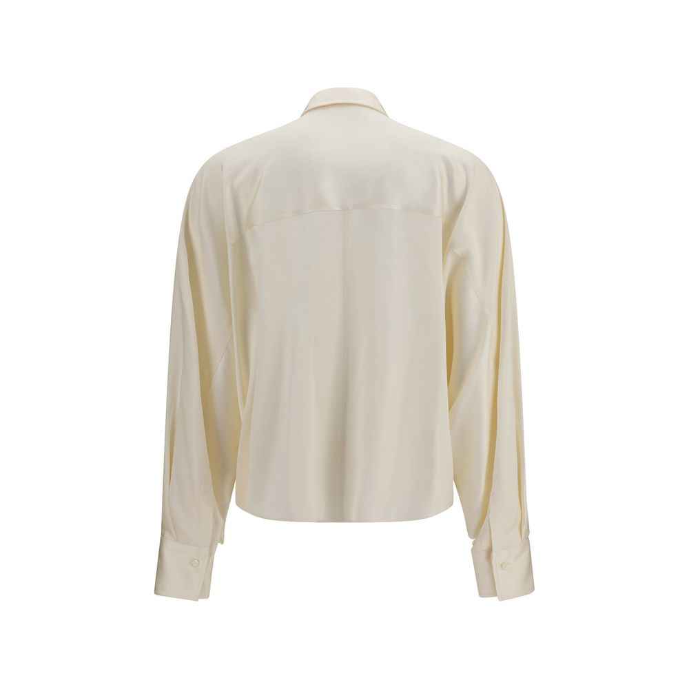 Brunello Cucinelli Beige Silk Shirt