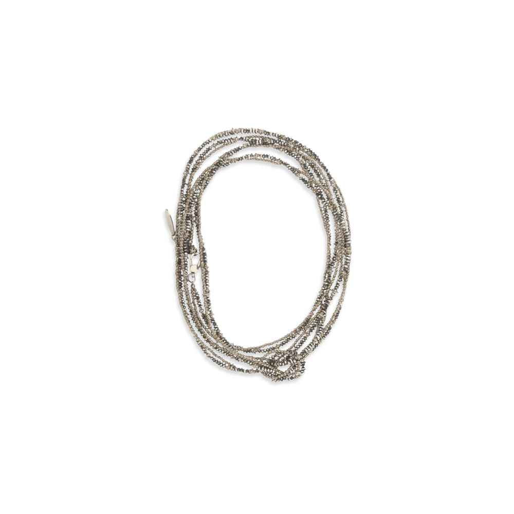 Brunello Cucinelli Brown Silver Bracelet