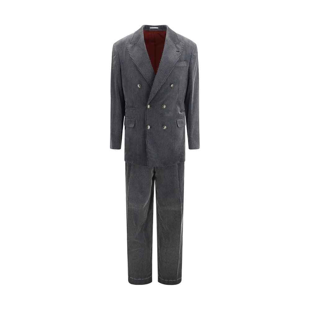 Brunello Cucinelli Gray Cotton Suit