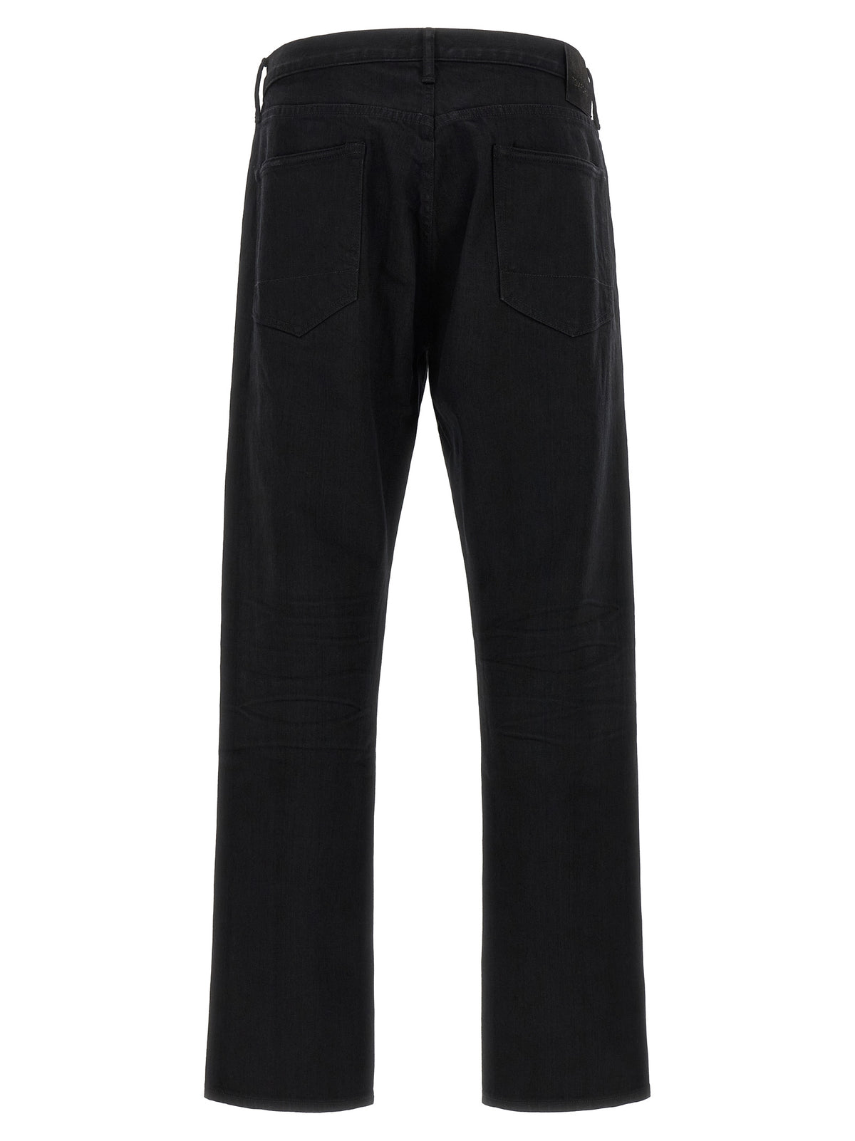 Tom Ford Black Cotton Straight-Leg Jeans