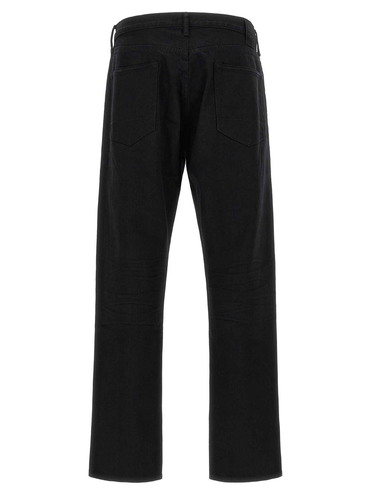 Tom Ford Black Cotton Straight-Leg Jeans