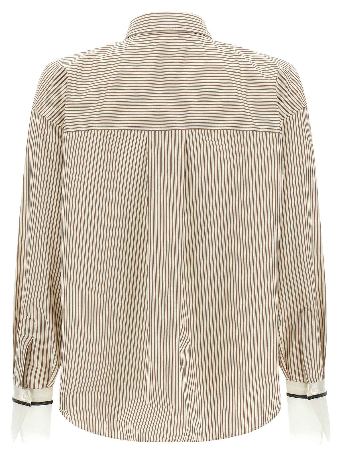 Brunello Cucinelli Beige Cotton Blouse