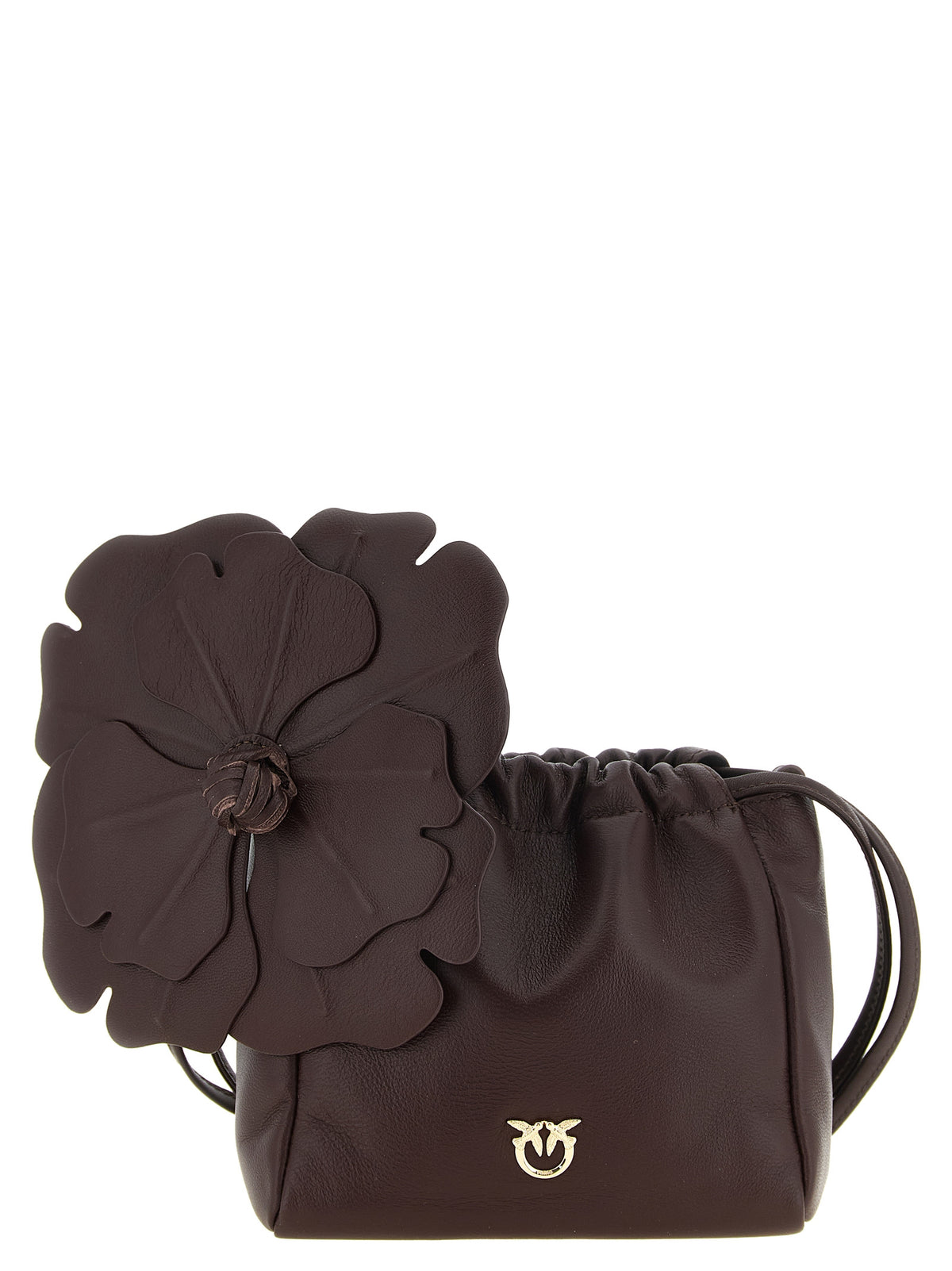PINKO Bordeaux Lambskin Clutch Bag