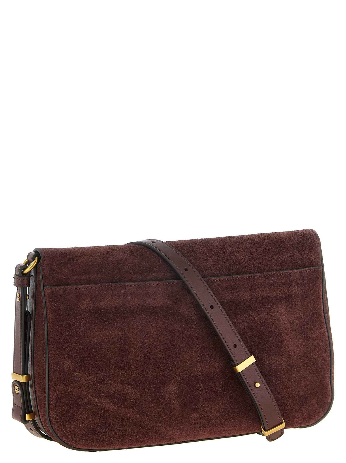 PINKO Bordeaux Calfskin Crossbody Bag
