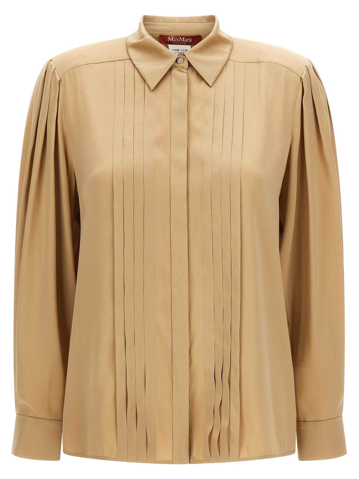 Max Mara Beige Silk Blouse